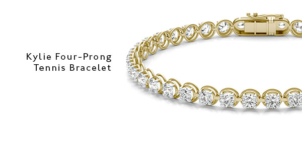 Kylie Four-Prong Tennis Bracelet