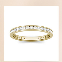 1/2 CTW Round Caydia Lab Grown Diamond Ring 18K Yellow Gold