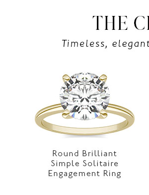 Round Brilliant Simple Solitaire Engagement Ring