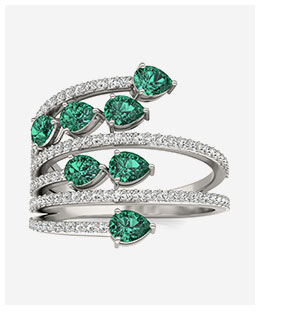 Emerald Athena Statement Ring