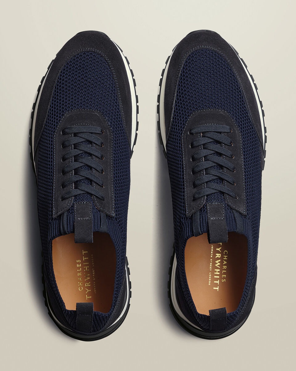 Knitted Sneakers - Navy