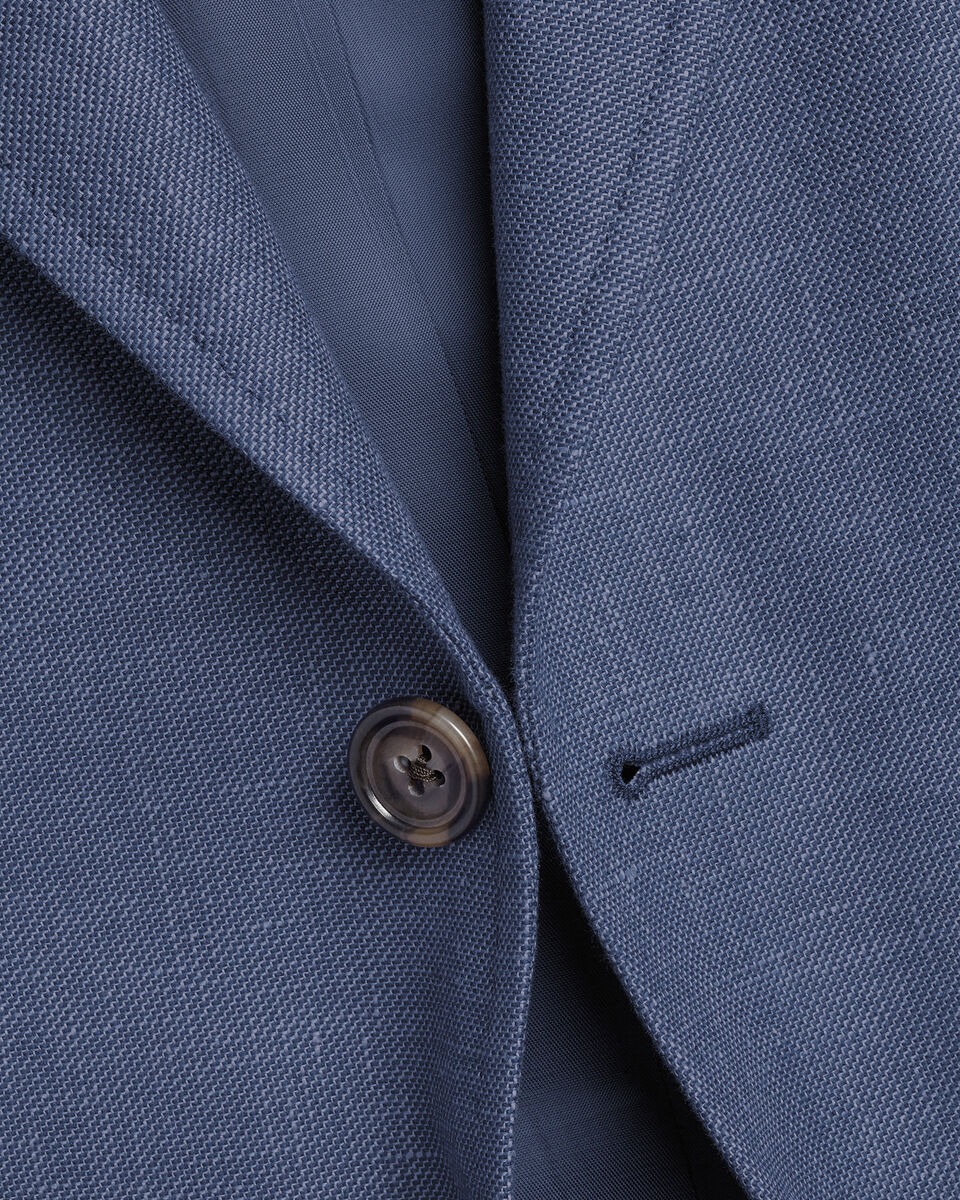 Linen Cotton Jacket - Steel Blue