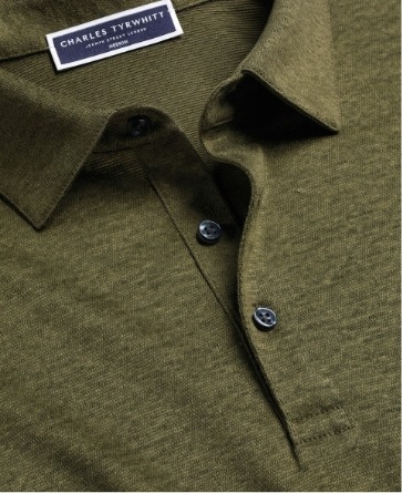 Smart Jersey Polo - Olive Green