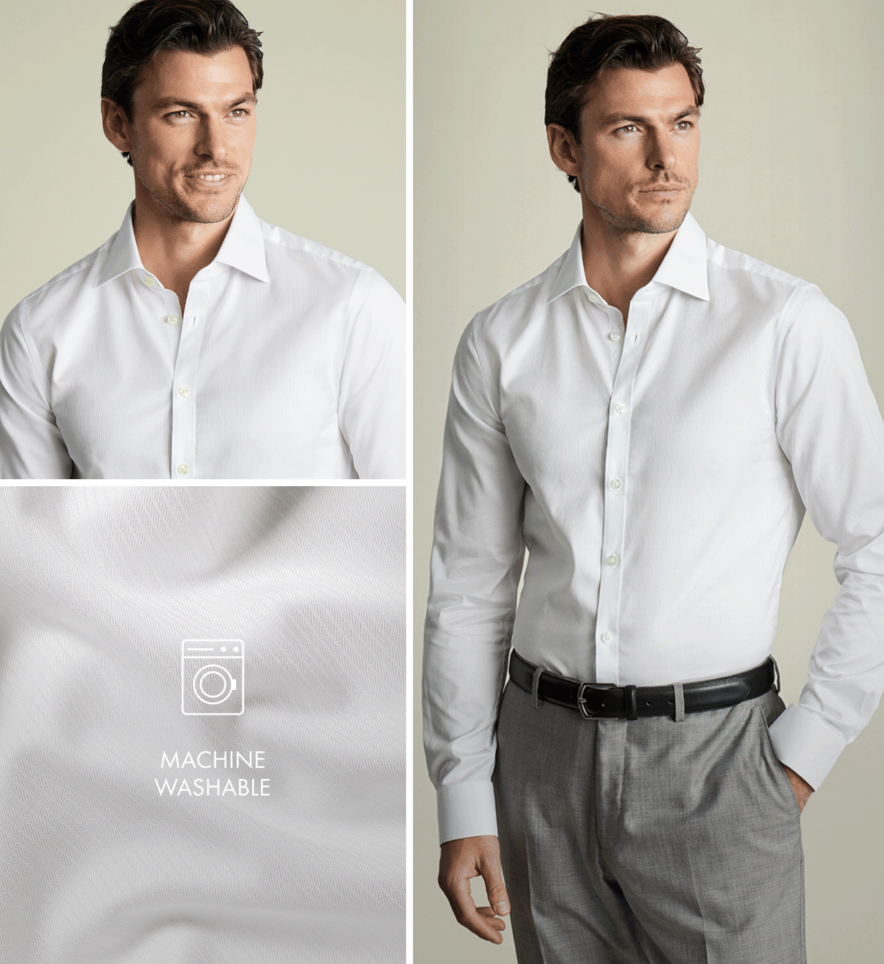 Luxury Stripe Shirt - White