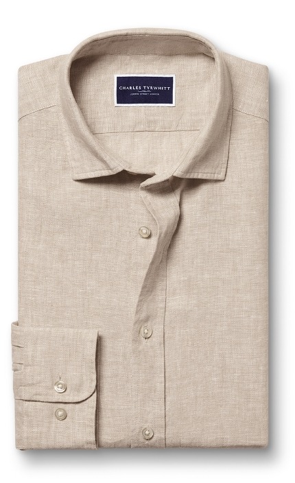 Pure Linen Shirt - Oatmeal