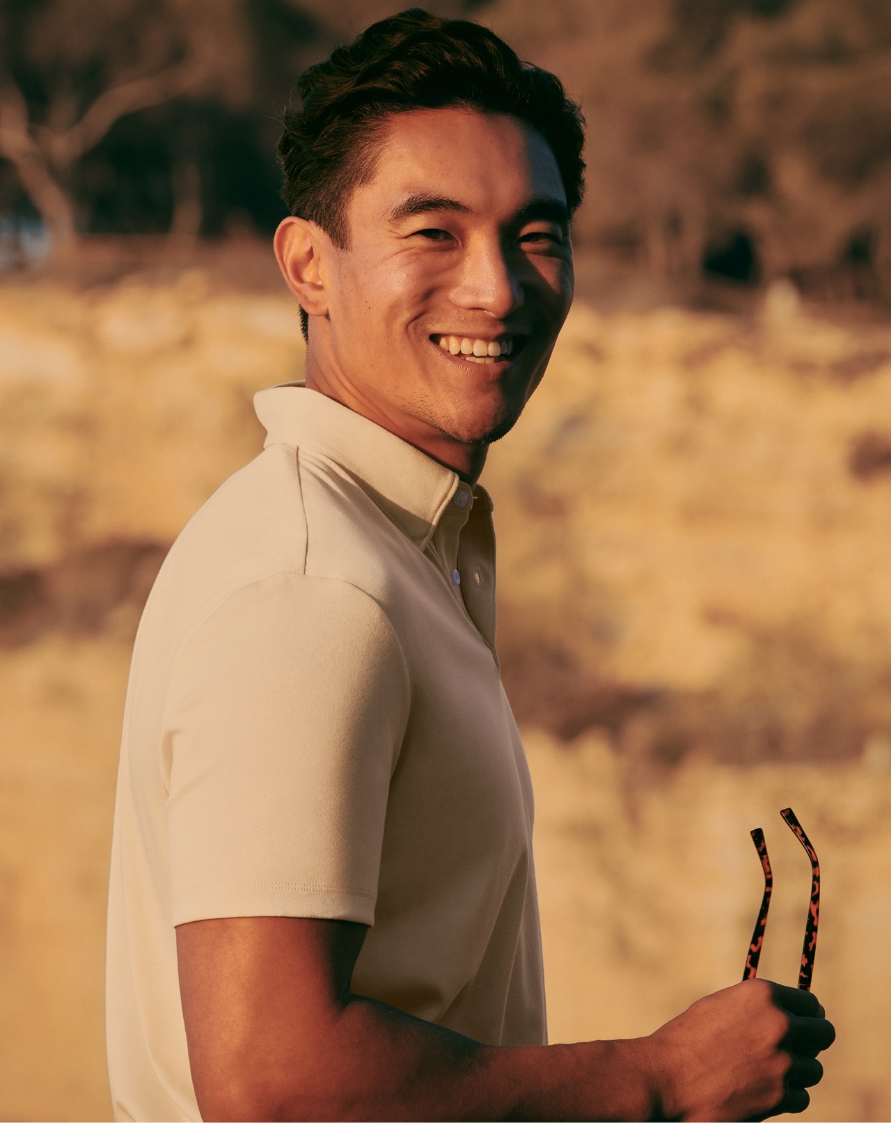 Smart Jersey Polo - Cream