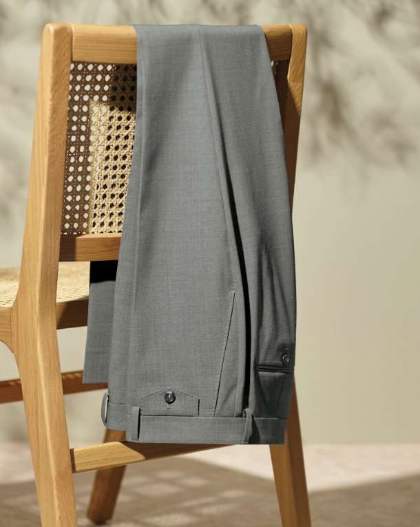 Nick's Picks - Grey wool stretch trousers
