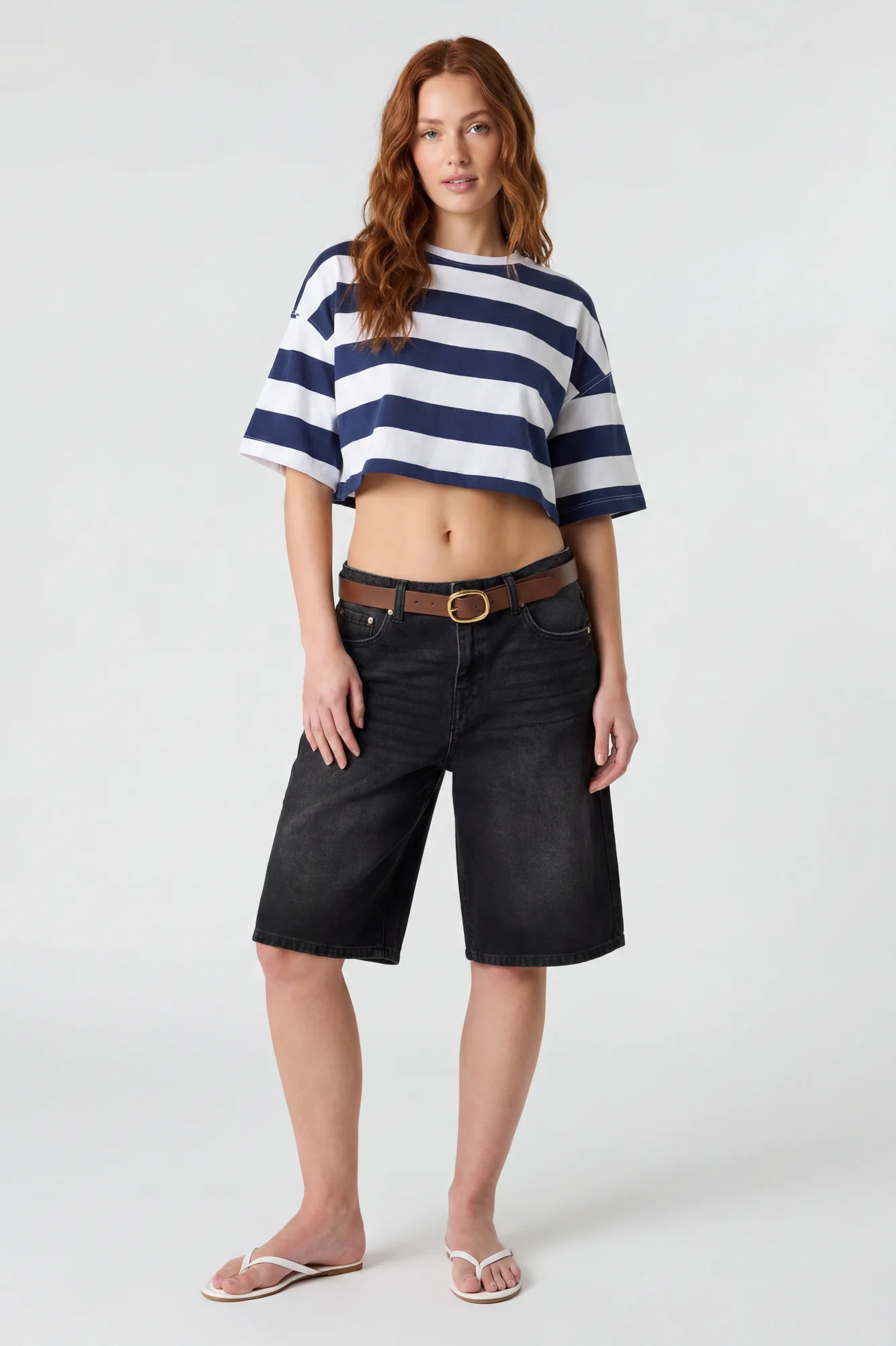 Image of Low Rise Belted Jort 13