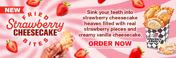 NEW! Fried Strawberry Cheesecake Bites. Sink your teeth into strawberry cheesecake heaven filled ewith real strawberry pieces and creamy vanilla cheesecake. Order now.