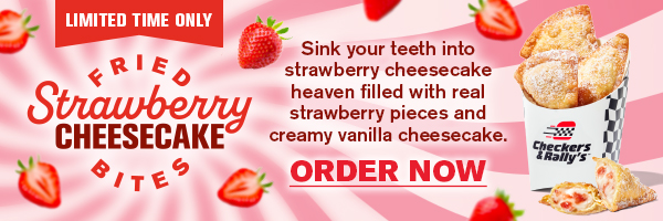 Limited time only. Fried Strawberry Cheesecake Bites. Order now