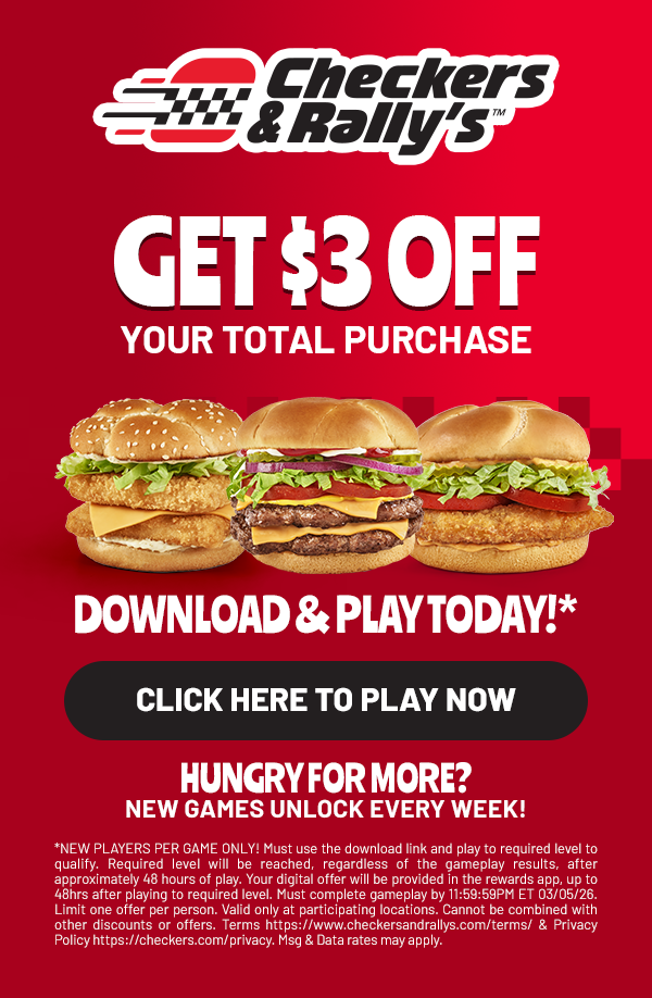 GET $3 OFF YOUR TOTAL PURCHASE