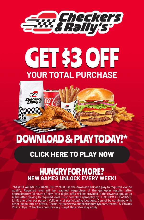 GET $3 OFF YOUR TOTAL PURCHASE