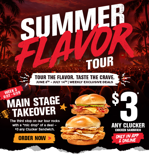 Summer Flavor Tour Week 2! $3 Small Fry and 
