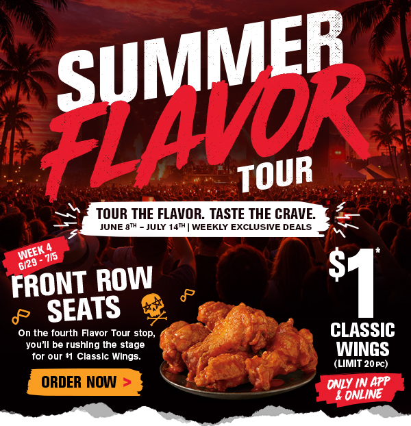 Summer Flavor Tour Week 2! $3 Small Fry and 