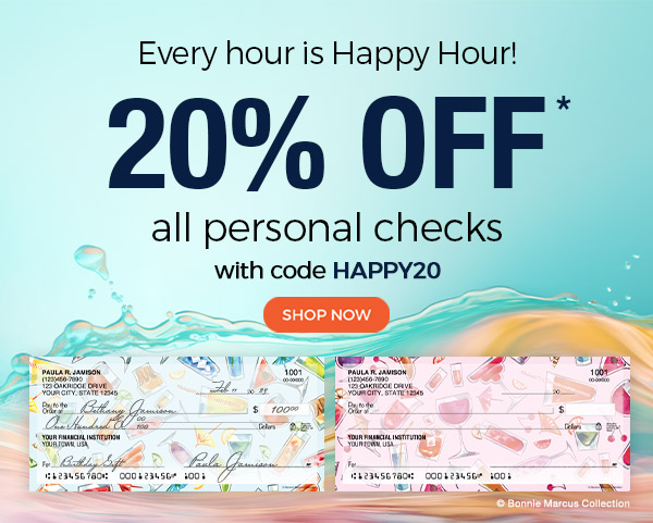 20% OFF Personal Checks with code CATCH20