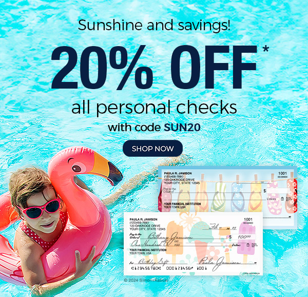 20% OFF Personal Checks with code COFFEE20
