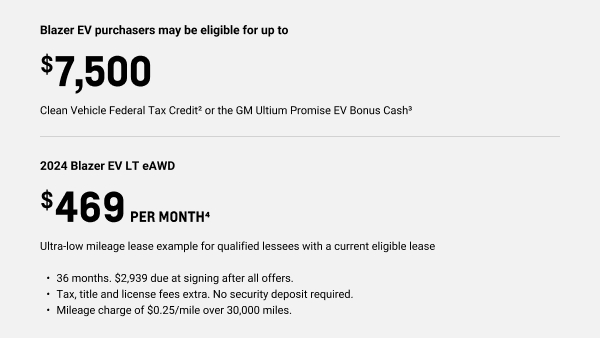 Blazer EV Current Offers