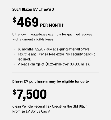 Blazer EV Current Offers