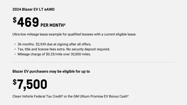 Blazer EV Current Offers