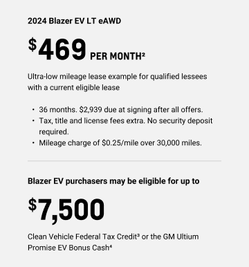 Blazer EV Current Offers