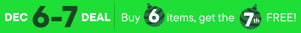 Buy 6 items, get the 7th Free