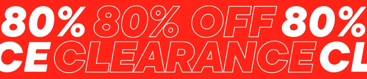 80% off Clearance