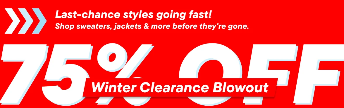 75% off Clearance