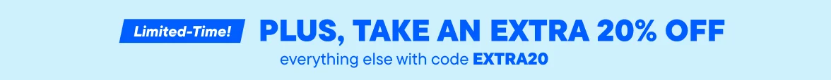 Plus, take an extra 20% off everything else with code EXTRA20