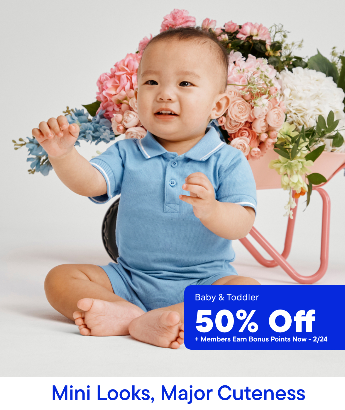 50% off Baby & Toddler