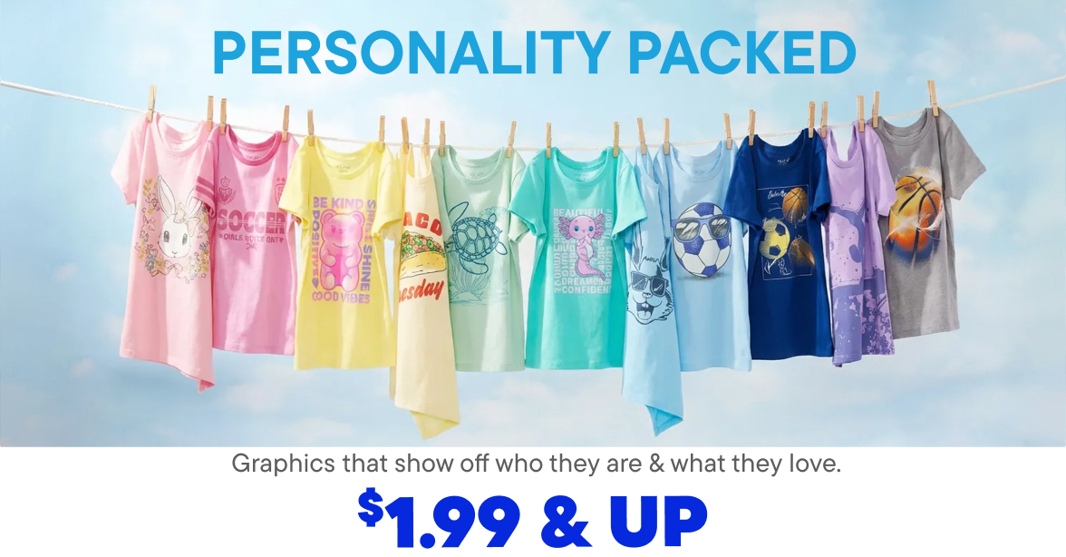 $1.99 & up Graphic Tees