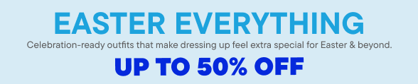Up to 50% off Easter Shop