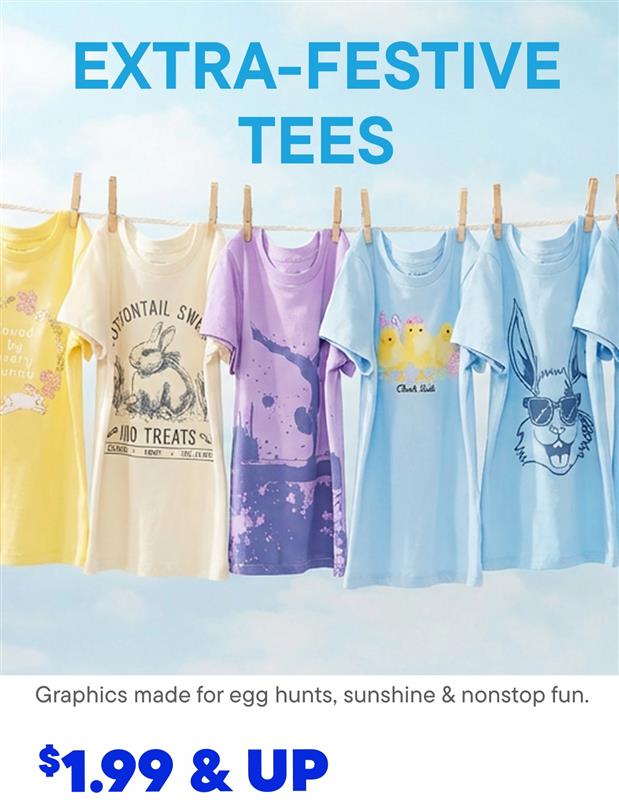 $1.99 & Up Graphic Tees