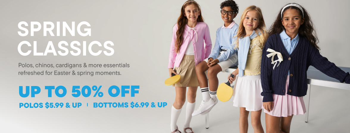 Up to 50% off Spring Essentials