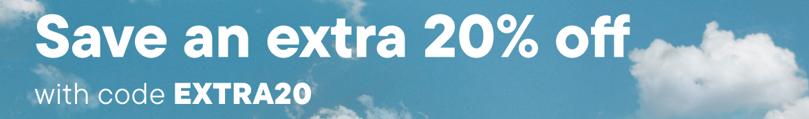 Save an Extra 20% off with code EXTRA20