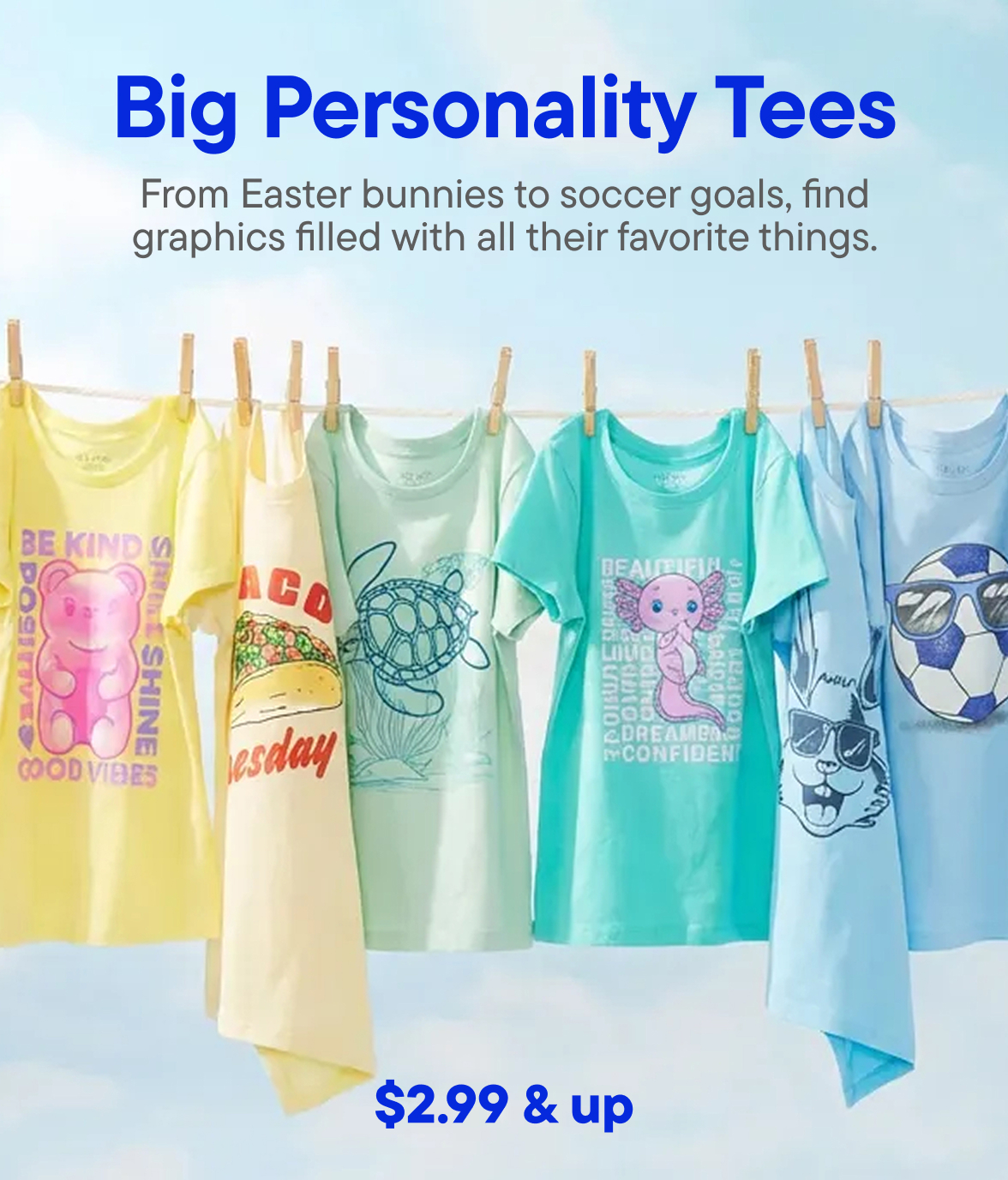 $2.99 & Up Graphic Tees
