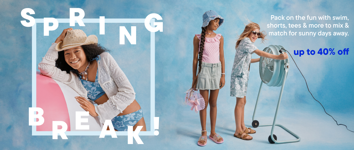 Up to 40% off Spring Break