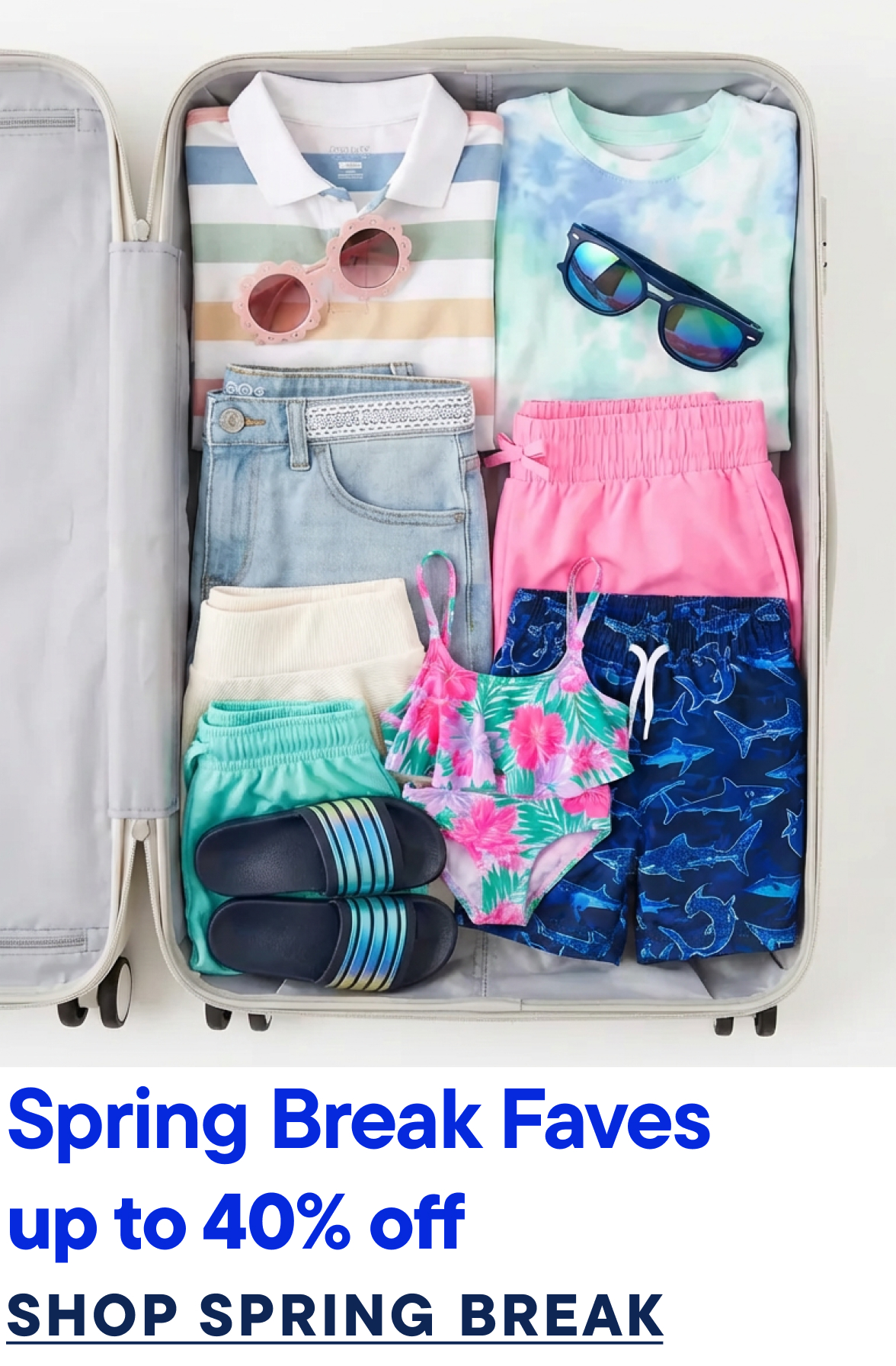 Up to 40% off Spring Break