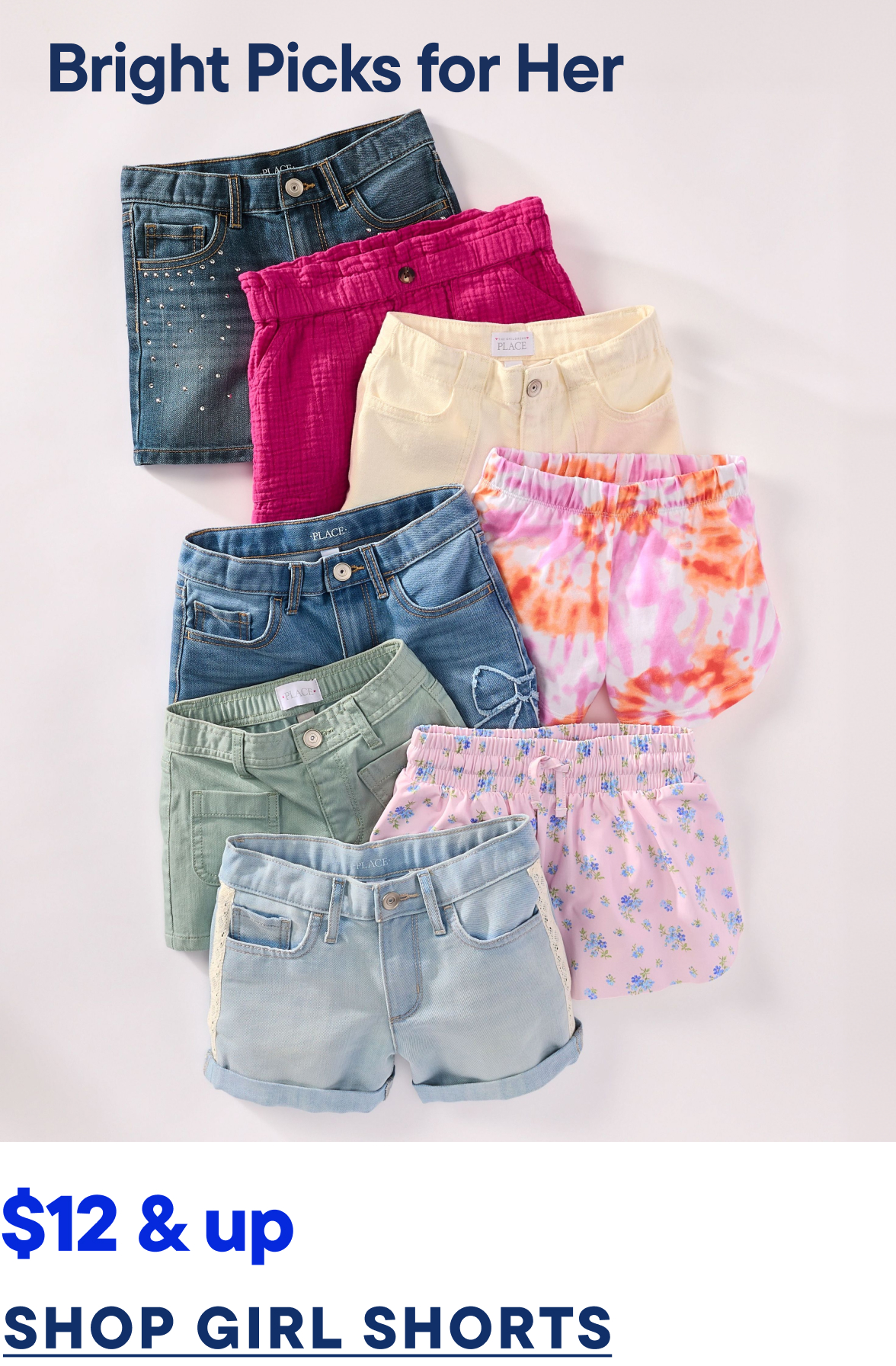 $12 & Up Girls Shorts