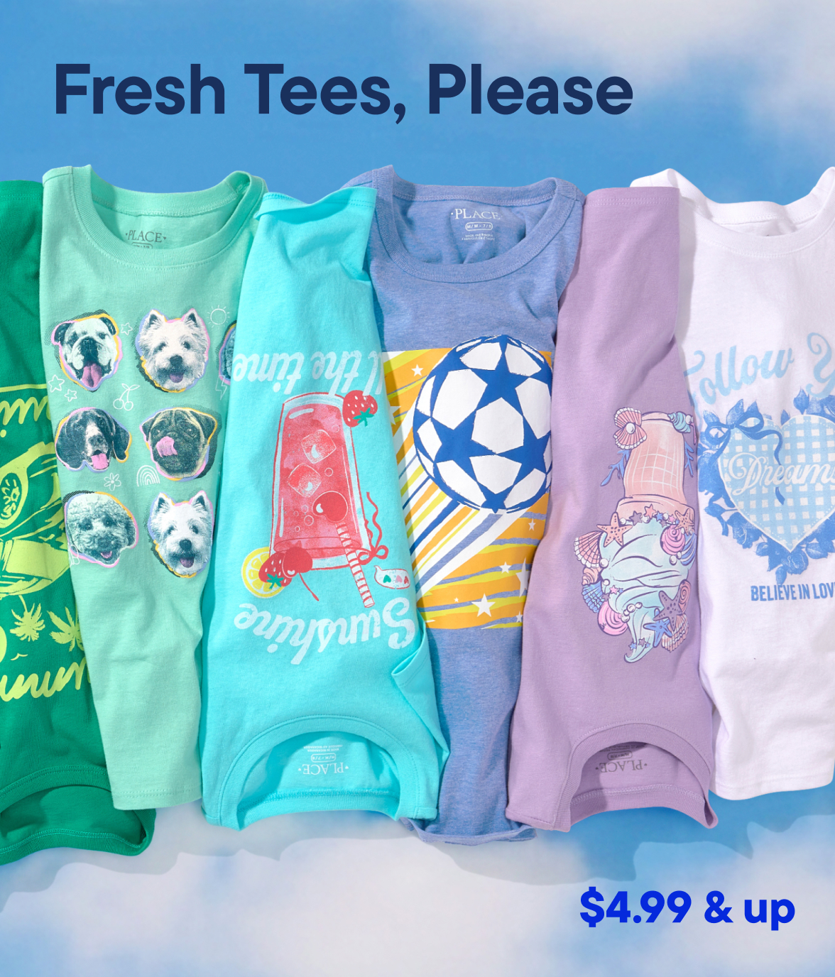 $4.99 & Up Graphic Tees