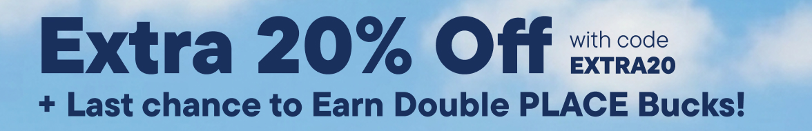 Get an Extra 20% off with code EXTRA20