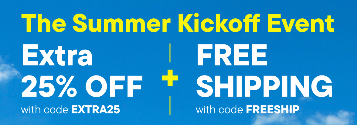 Extra 25% off with code EXTRA25 + Free Shipping with code FREESHIP