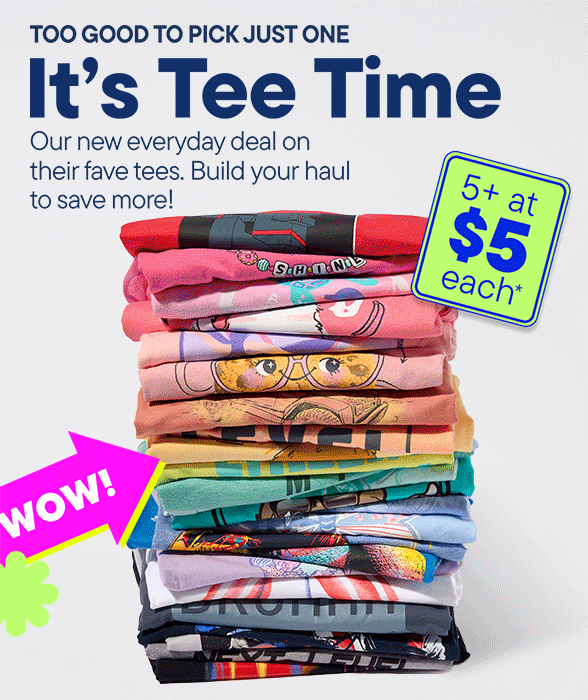 Graphic Tees 5+ for $5 each