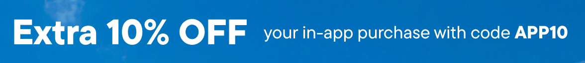 Extra 10% off your in app purchase with code APP10