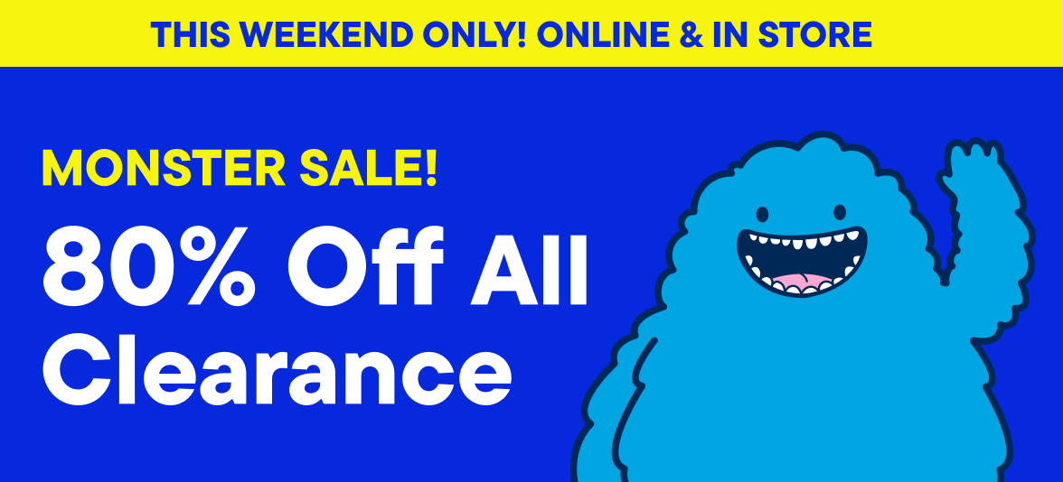 80% Off Monster Clearance