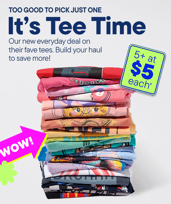 Graphic Tees 5+ for $5 each