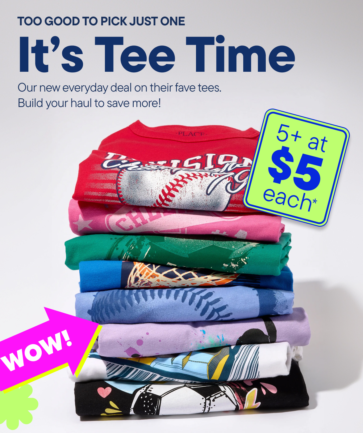 Graphic Tees 5+ for $5 each