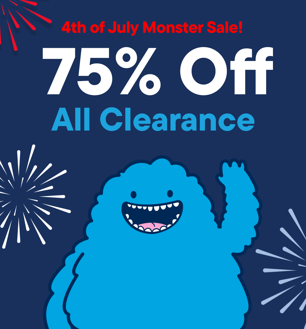 75% Off All Clearance 