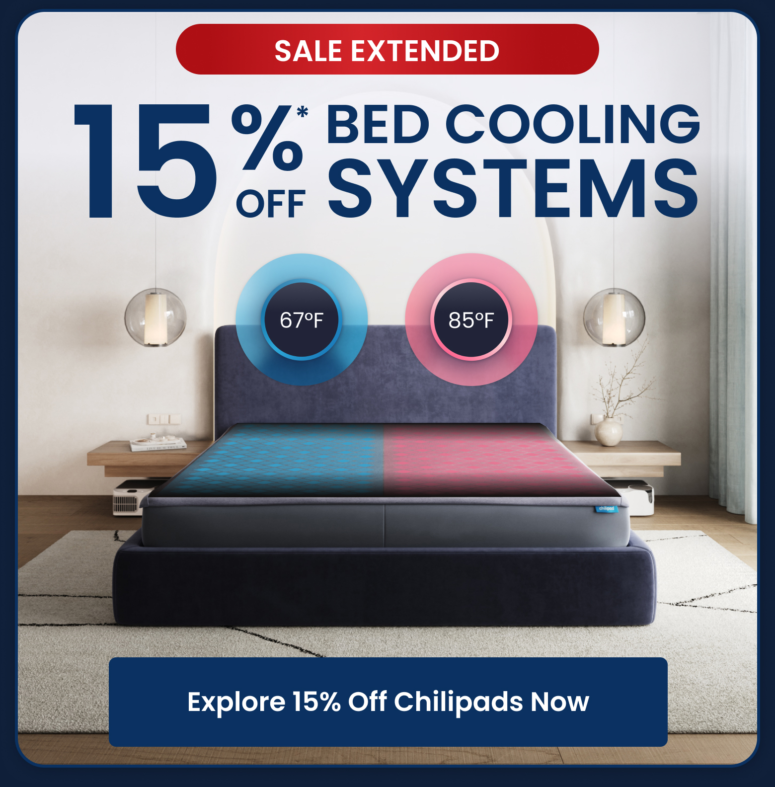 SALE EXTENDED: 15% OFF BED COOLING SYSTEMS - SHOP EXTENDED SALE