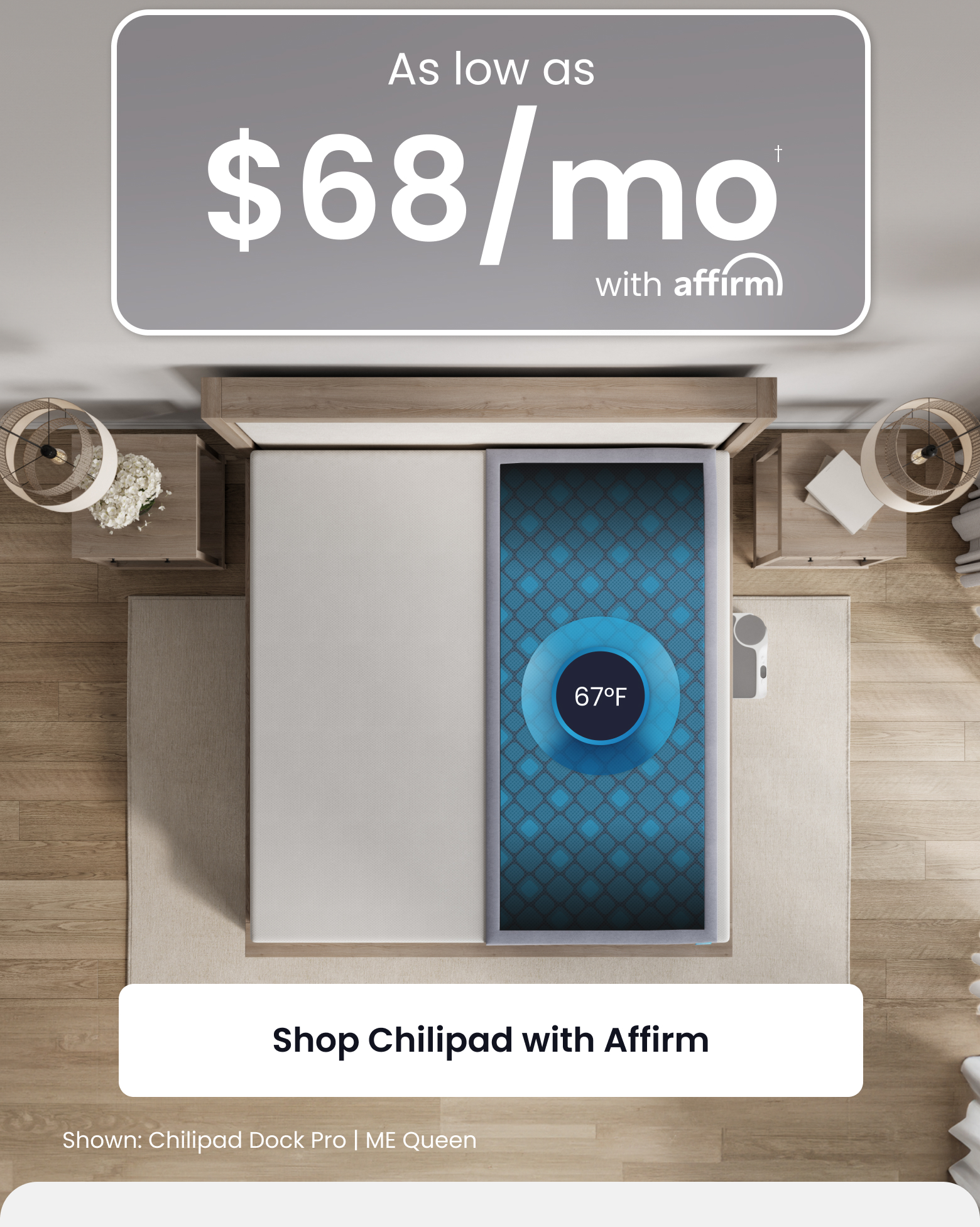 As low as $68/mo with Affirm - Shop Chilipad with Affirm