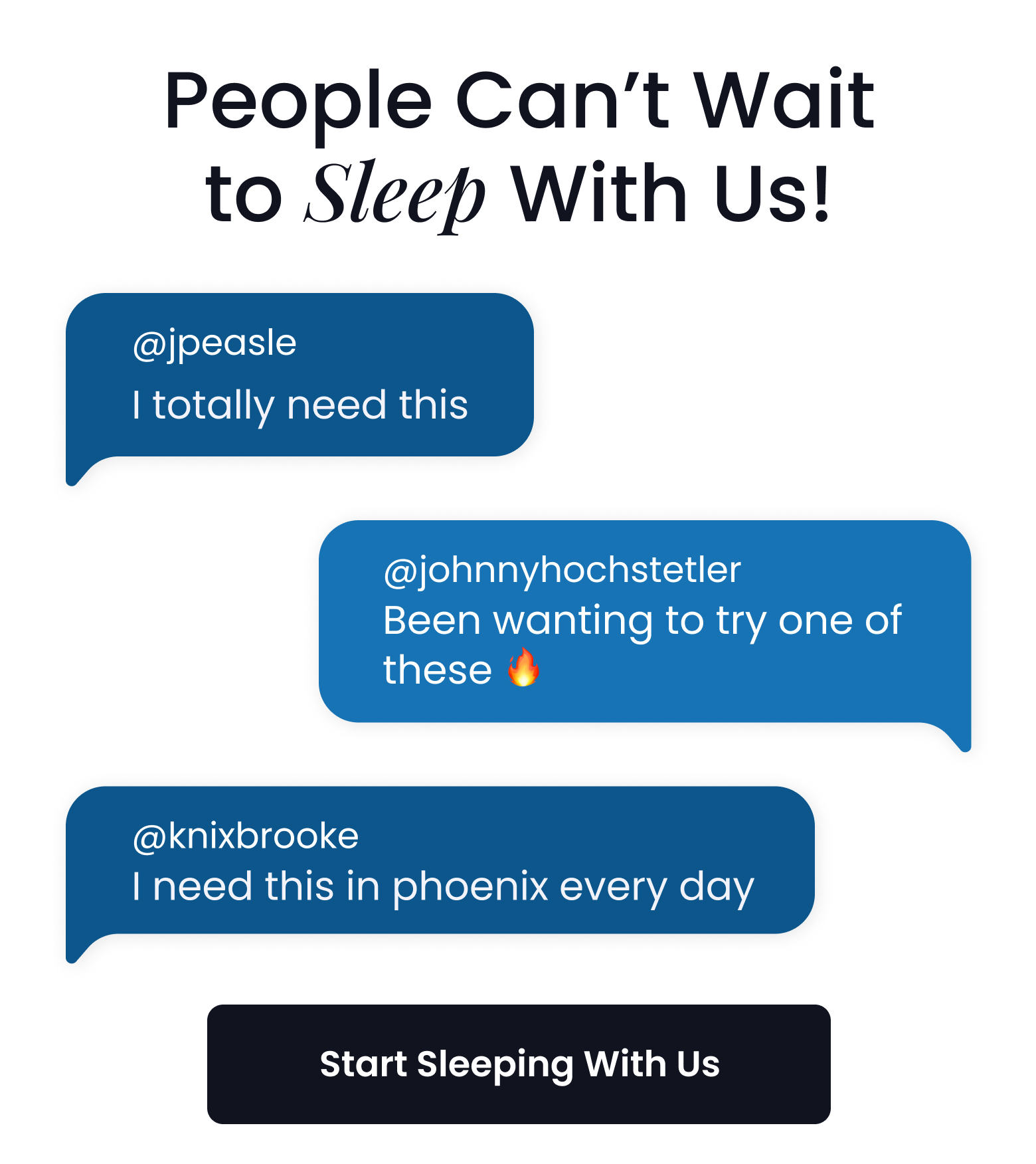 People Can't Wait to Sleep With Us! - SHOP DOCK PRO